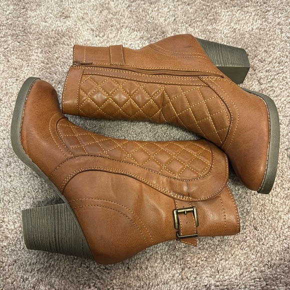 Arizona Jean Co Avery Boots Size 10 M Color Cognac - Picture 5 of 9